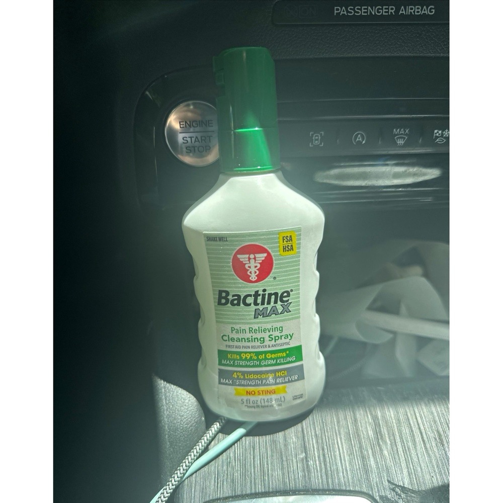 Bactine Max No Sting Pain Relieving Antiseptic Cleansing Spray 5 fl oz